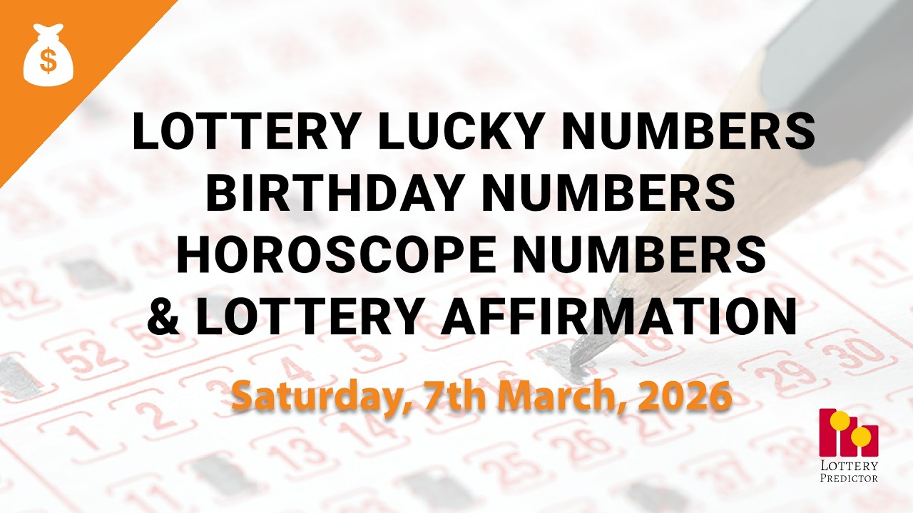 Lottery Numbers For Saturday 7th March 2026
