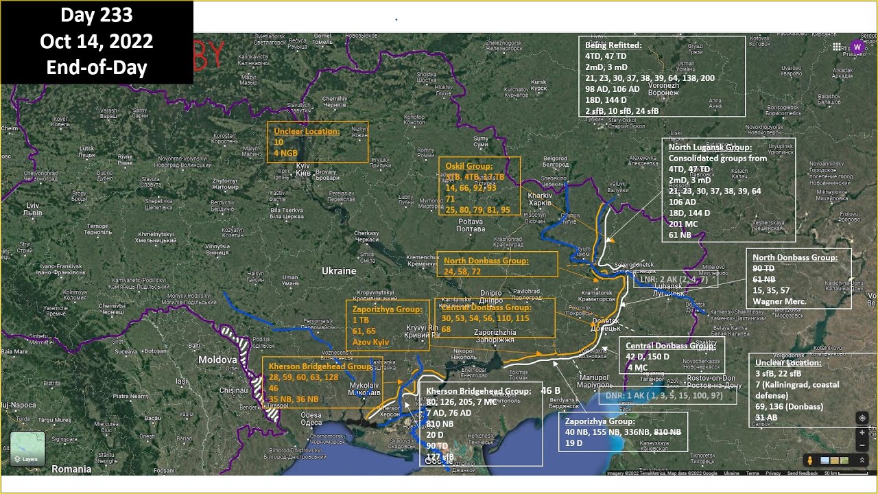 Ukraine: military situation with maps October 14, 2022