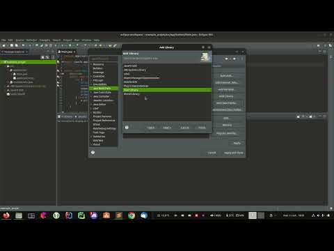 Comment ajouter Javafx Dans Eclipse IDE for Java Developers  Version 2022 sous Ubuntu
