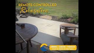 Remote-Controlled Relaxation with Retractable Awning