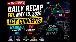 NQ &amp; ES Futures Backtest | ICT Smart Money Strategy | NY Session – May 15, 2026 🔥📊