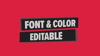 3D Simple Lower Thirds Motion Graphics Templates