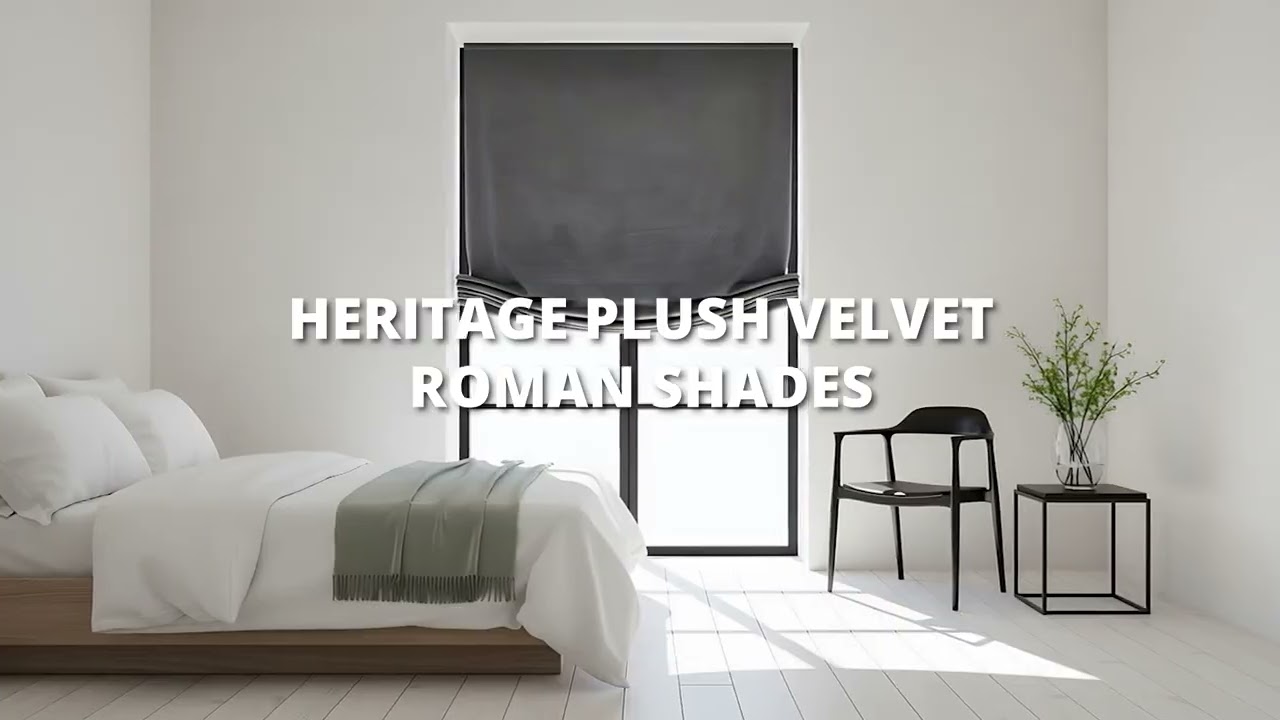 Спокойная элегантность 🌙 Римские шторы из плюшевого бархата Heritage | Скидка 50%