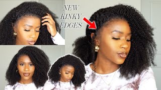 OMG😍 This is My Real Hairline!! The Most Realistic Kinky Edges On A Natural Hair Wig!| HerGivenHair