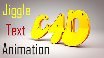 CINEMA 4D R18 TUTORIAL - Jiggle Text Animation | Cinema 4D Text Animation Tutorial