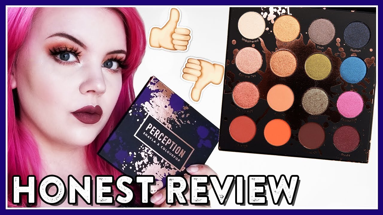 MAKEUPSHAYLA X COLOURPOP 'PERCEPTION' PALETTE (REVIEW + TUTORIAL)
