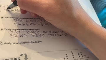 Comparing Data Displayed in Dot Plots