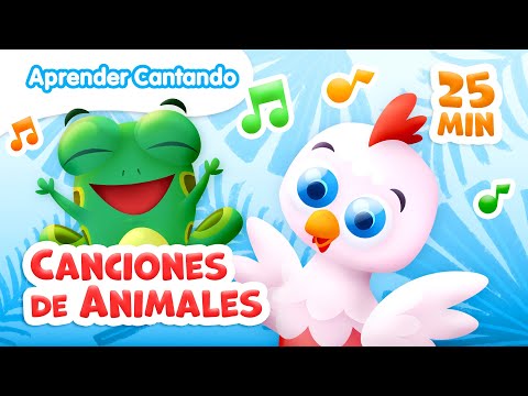Canciones Infantiles de Animales 🐸🐮🐴 | Aprender Cantando