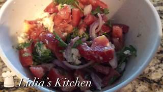 Tomato Cheese Salad: How to make tomato salad with goat cheese