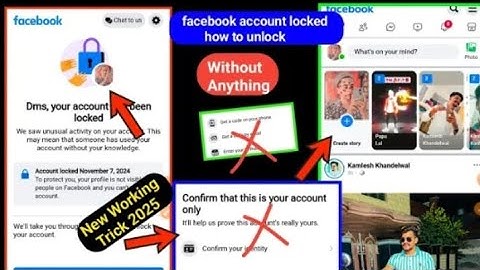Facebook Account Locked 2025/Facebook Account Unlock New Working Trick#fb #facebook 