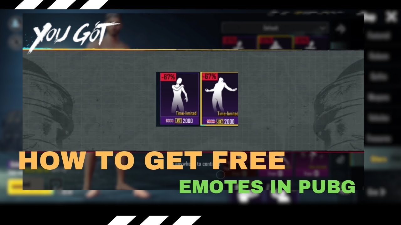 How to Get Free Emotes In Pubg PUBG MOBILE YouTube