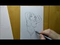 「お〇ぱい練習ドリル」を一発描きして影付けたらやばかったwww