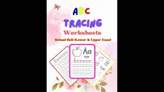 KC 11 ABC Worksheets for Kindergarten PDF - School Bell Lower and Upper Case
