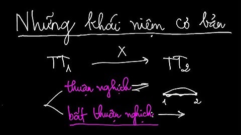 Định nghĩa cơ bản trong nhiệt động học (giải thích về quá trình thuận nghịch và bất thuận nghịch)