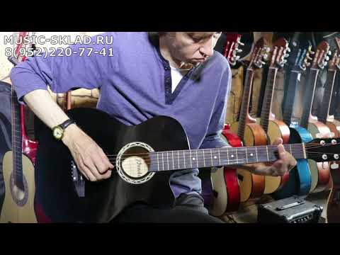 Обзор черной гитары с вырезом Prado HS 3810 BK