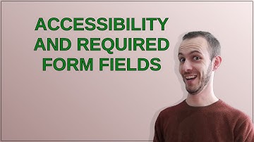Ux: Accessibility and required form fields