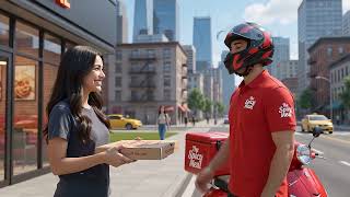 Play as a delivery boy, run around delivering fast food across neighborhoods. l9 screenshot 1