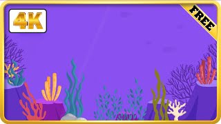 Kids Cartoon Ocean Background video loops screenshot 5
