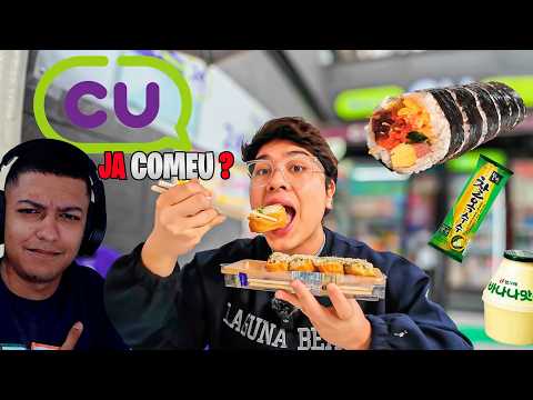 24h COMENDO NA LOJA DE CONVENIÊNCIA DA COREIA DO SUL - React Haruyuki