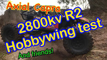 Hobbywing Axe R2 2800kv! Axial Capra extreme upgrade, trail test, Gladiator, TRX4, Gmade, Crawling