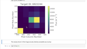 Working with Target Pixel Files in lightkurve