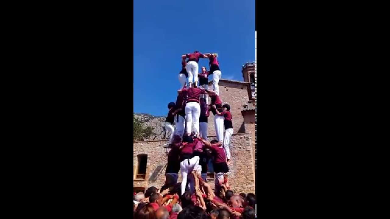 Castellers d'Esparraguera, dossos defensant 4d7 Collbató 13/9/2015