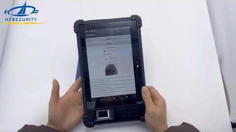 HFSecurity Newest FP08 IP65 Android 11 Fingerprint NFC Tablet