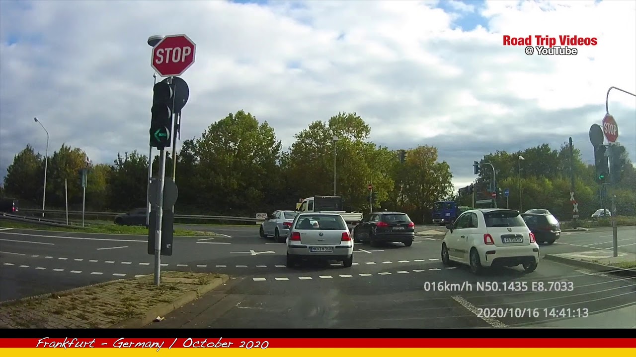 driving in Frankfurt am Main / October 2020 / Road trips