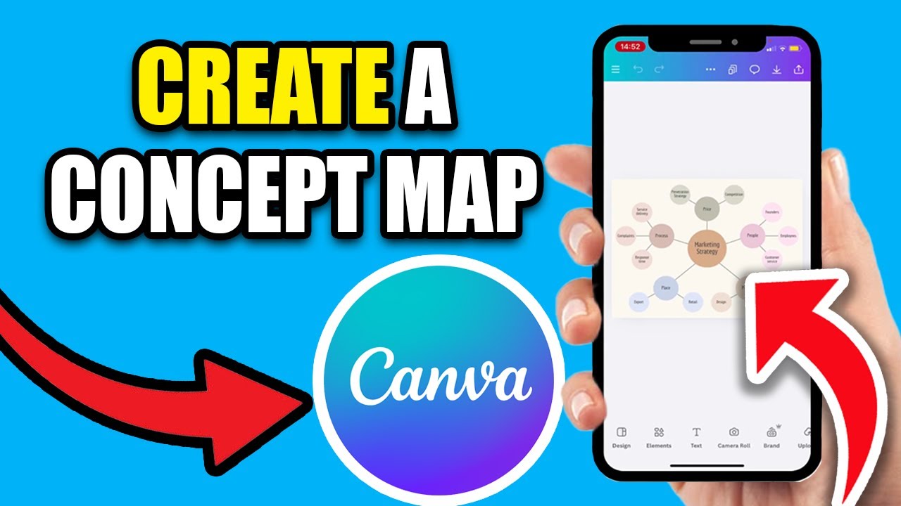 How To Create A Concept Map On Canva | Create A Mind Map On Canva - YouTube