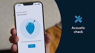 Acoustic check makes it easy to know your room score