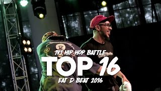 EAT D BEAT 2016 | Top 16 Hip Hop | J-KRIBOX vs FARHAN