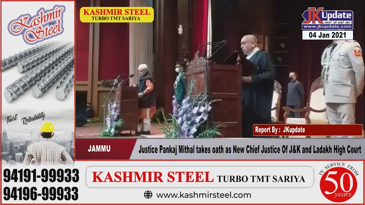 Justice Pankaj Mithal takes oath as New Chief Justice Of J&K and Ladakh High Court