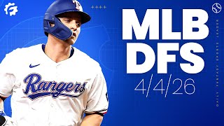 MLB DFS Picks & Strategy for DraftKings & FanDuel (4/4/26)
