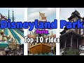 Top 10 rides at disneyland park  paris france  2022