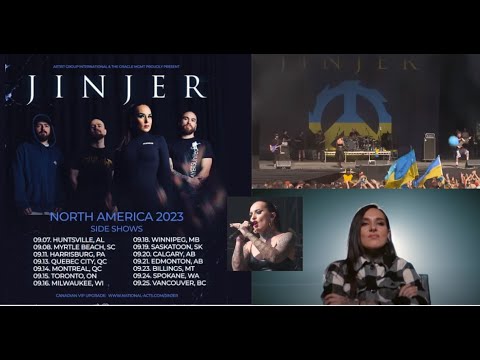 Jinjer North American headlining tour + tour w/ Disturbed and Breaking Benjamin