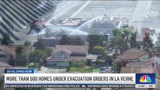 Over 500 homes under evacuation orders in La Verne