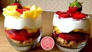 Healthy Dessert: Strawberry Trifle Recipe - Клубничный трайфл