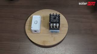 120V 3 Pole Contactor SolarEdge Load Controller Wiring Example (standalone)