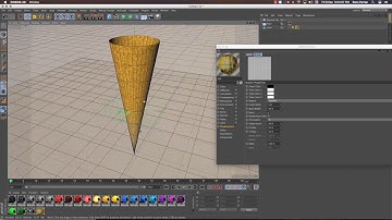 Cinema 4D  IceCream Cone  Modeling using displacement Tutorial