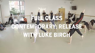 Livestream Full Class: Contemporary (Release) with Luke Birch at London Contemporary Dance School