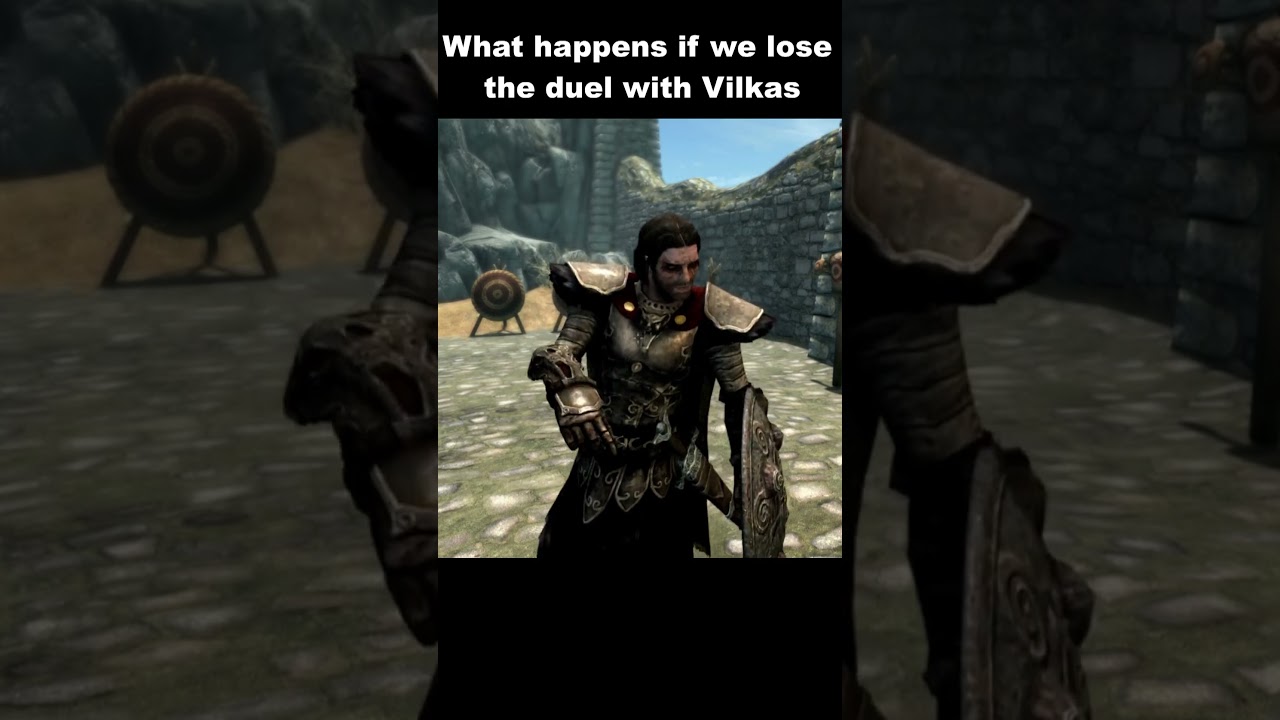 What happens if we lose the duel with Vilkas | SKYRIM 