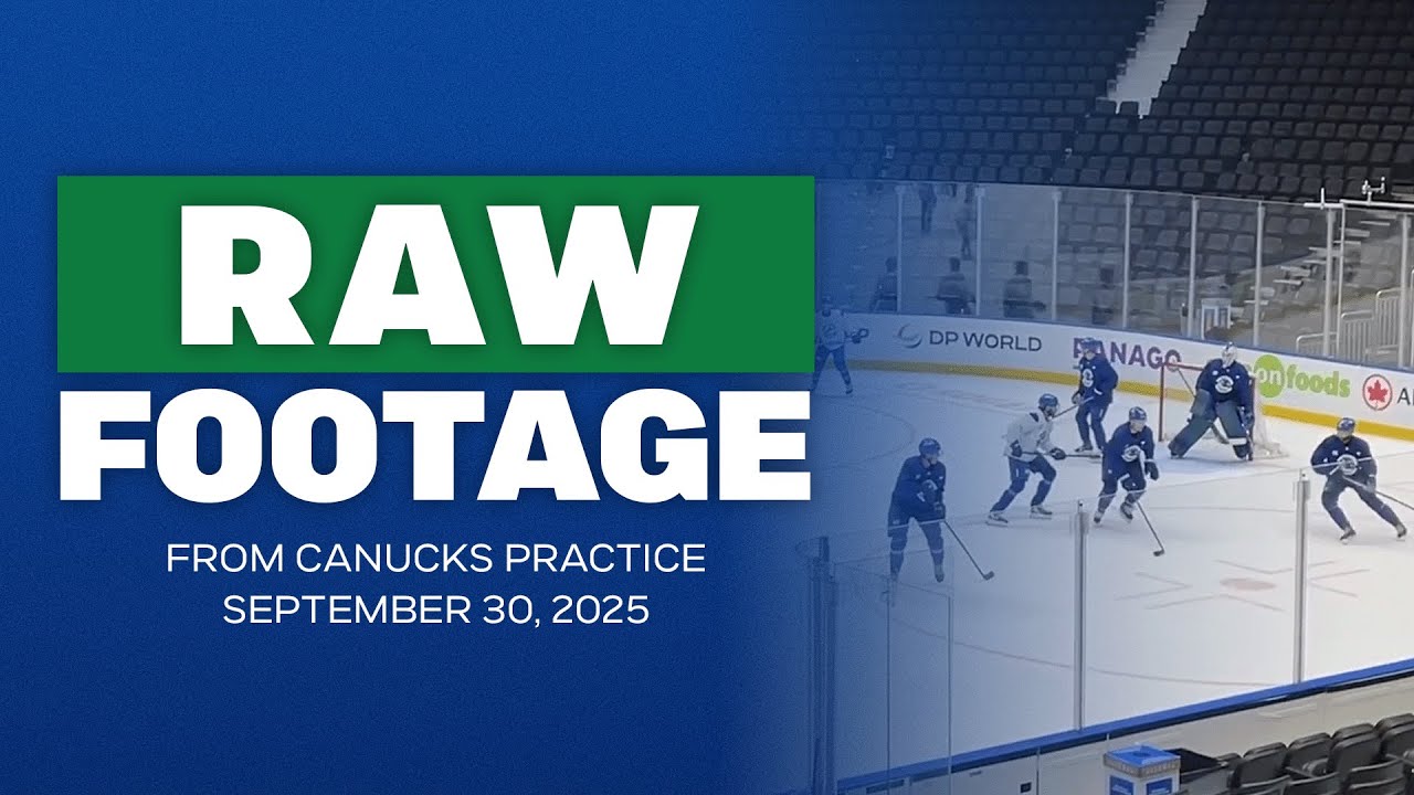Raw Footage: Canucks practice at Rogers Arena - Sep. 30, 2025 - YouTube