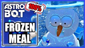Astro Bot - Frozen Meal 100% - All Bots & Puzzle Pieces (Collectibles) & Lost Galaxy Bonus Level