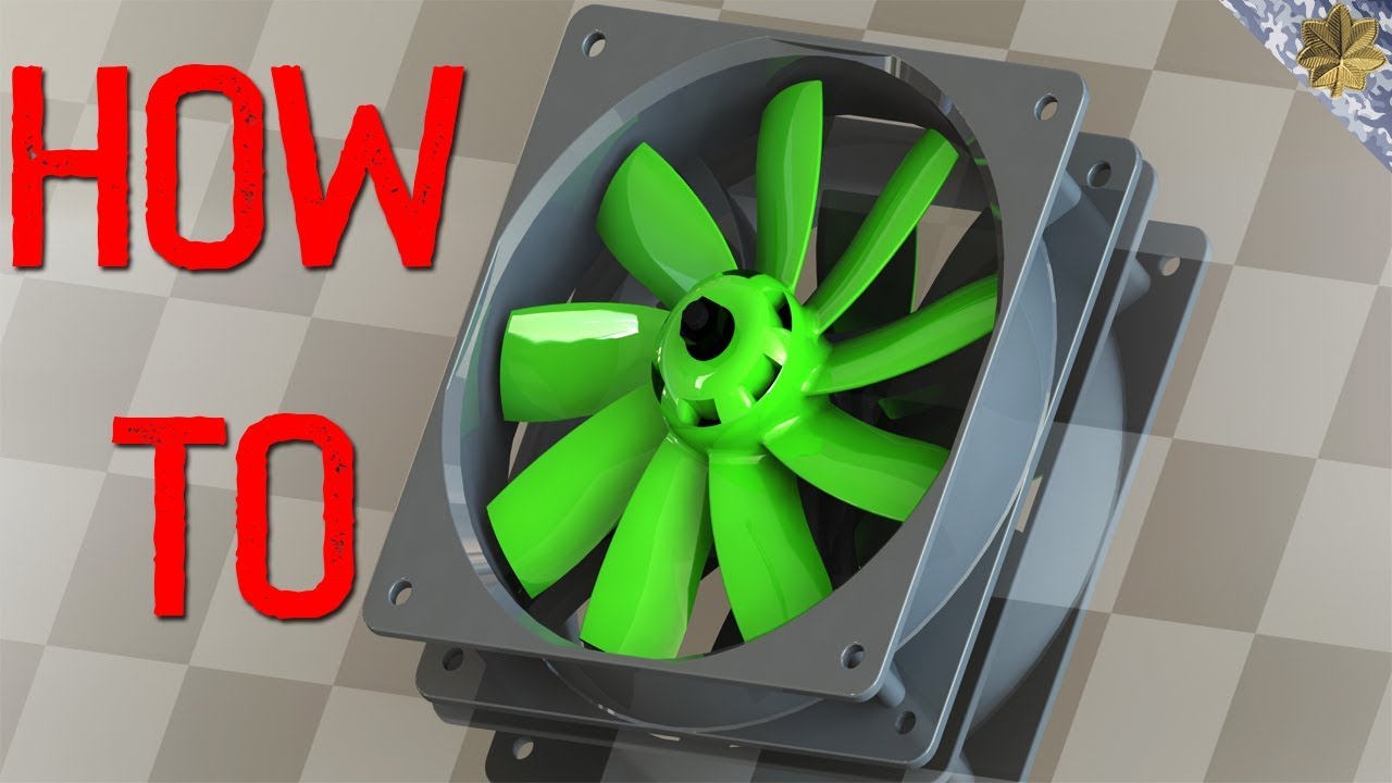 How Design PC Cooling Fan Blades YouTube