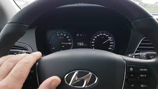 Hyundai Sonata hybrid 2017, aceleración de 0 a 206 km/h