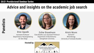 Seminar: Advice and insights on the academic job search