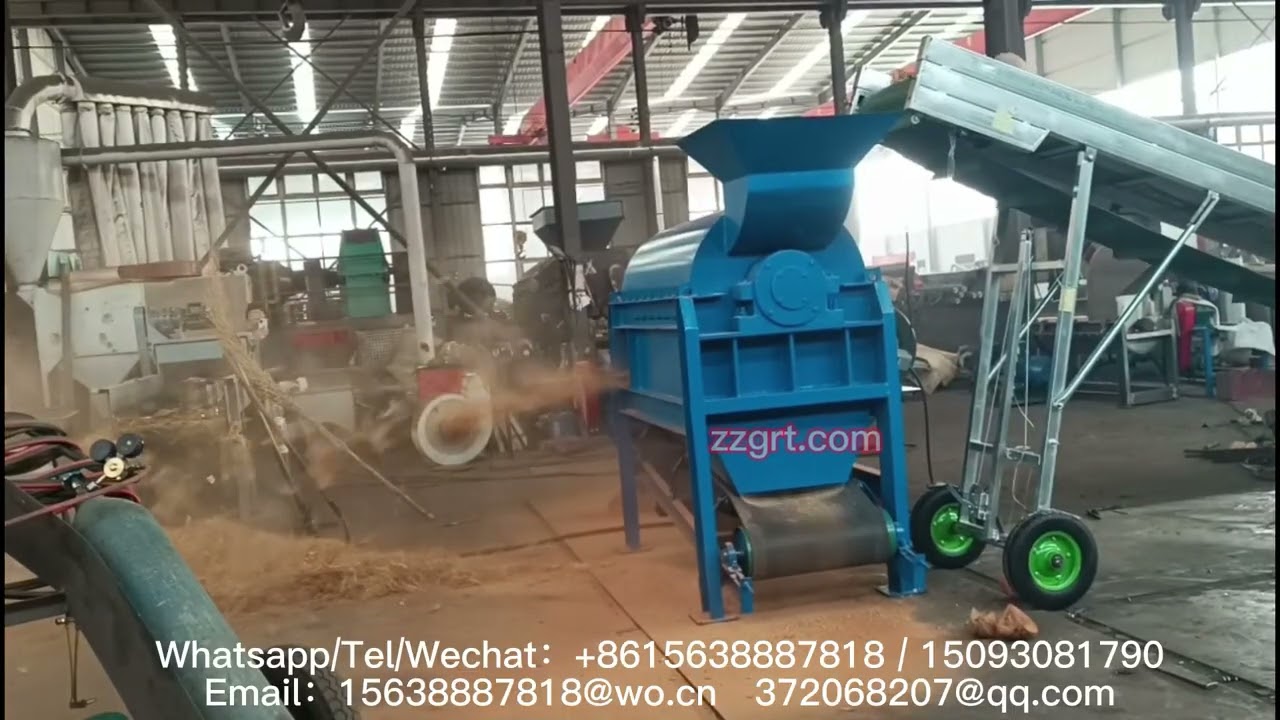 Green coconut shell cutting machine  Large old coconut skin drawing machine