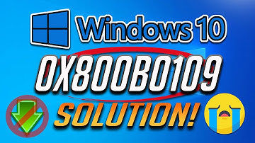 How to Fix Windows Update Error 0x800b0109 in Windows 10 [Tutorial] 2025