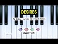DESIRES - AP Dhillon | Shinda Kahlon || Piano (cover, notes, tutorial)