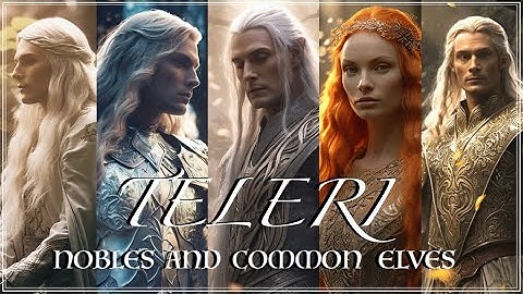 J.R.R. Tolkien Silmarillion Sindar Silvan Nandor and Falmari Elves - AI adaptation / ai generated